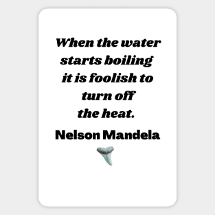 Nelson Mandela Inspirational Quote Sticker